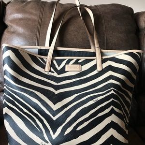 Coach Zebra print Tote